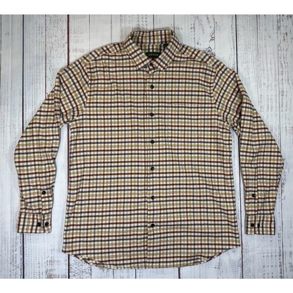 Orvis Other - Orvis Shirt Men's Size L Flannel Plaid Luxury Merino Wool Blend Button Down